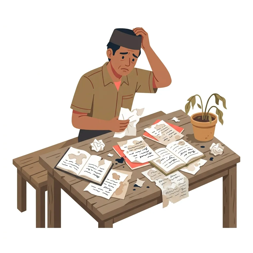 Ilustrasi Catatan Tani Berantakan